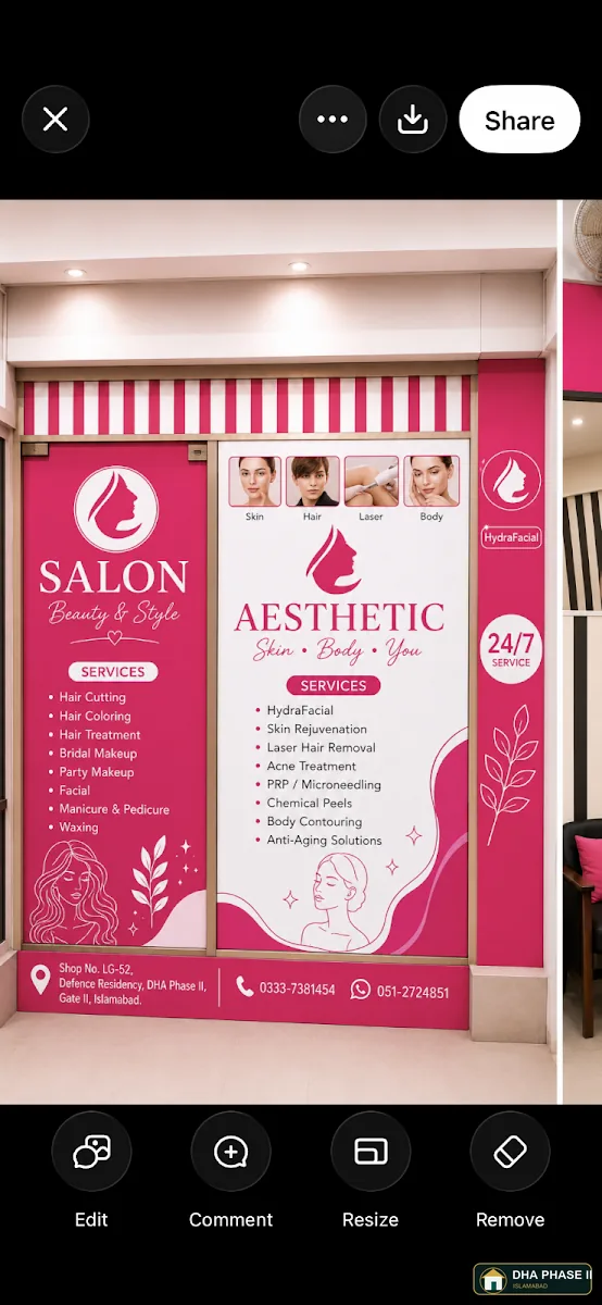 Cosmetic/Aesthetic & Family CLINIC (Aesthetic Care ,skin ,hair, nail & Cosmetic Laser Center in DHA Phase 2 Islamabad