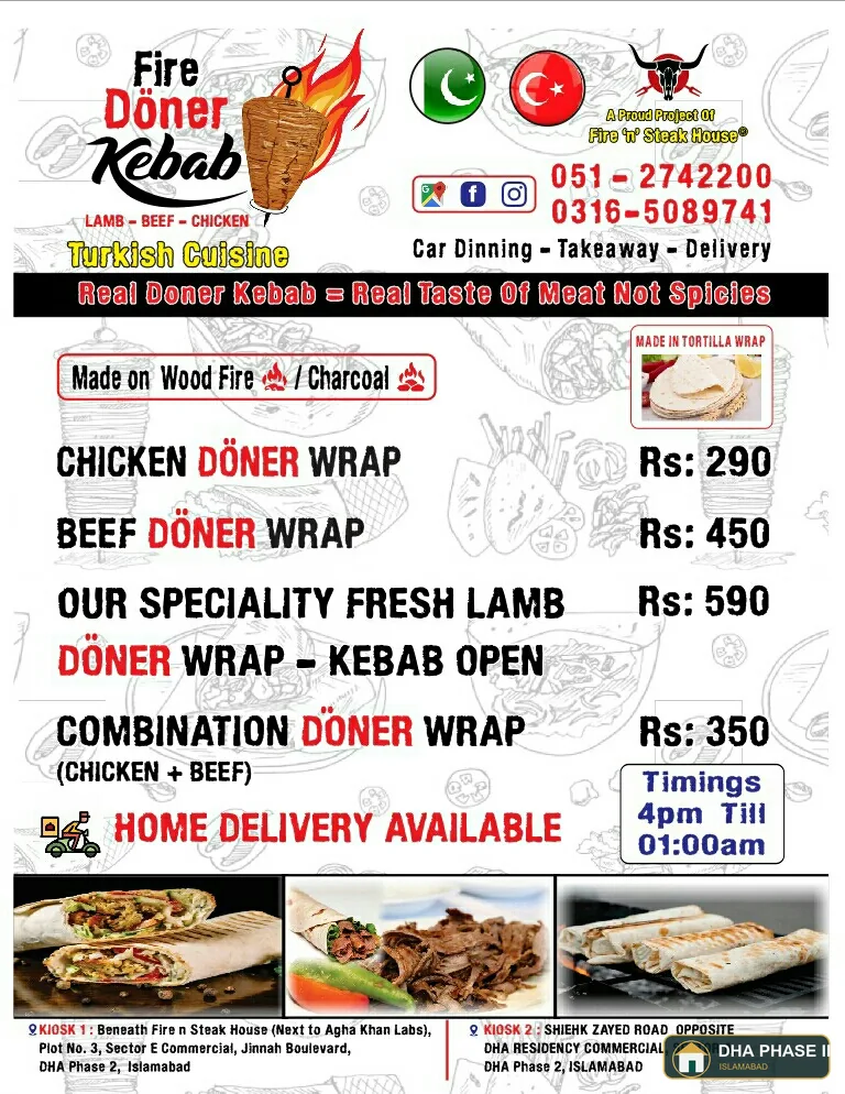 Fire Döner Kebab (Turkish Cuisine) Dha 2 Branch in DHA Phase 2 Islamabad — photo 2