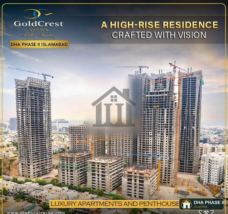 Two Bedroom Flat For Sale In Goldcrest Highlife 2 Near Giga Mall, World Trade Center DHA-2 Islamabad