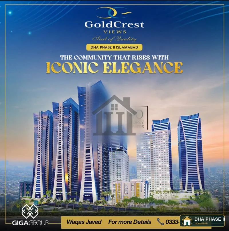 Most Luxury Goldcrest Three Bedrooms Apartment Margalla View Rooftop Swimming Pool Near Giga Mall Dha Phase 2 Islamabad