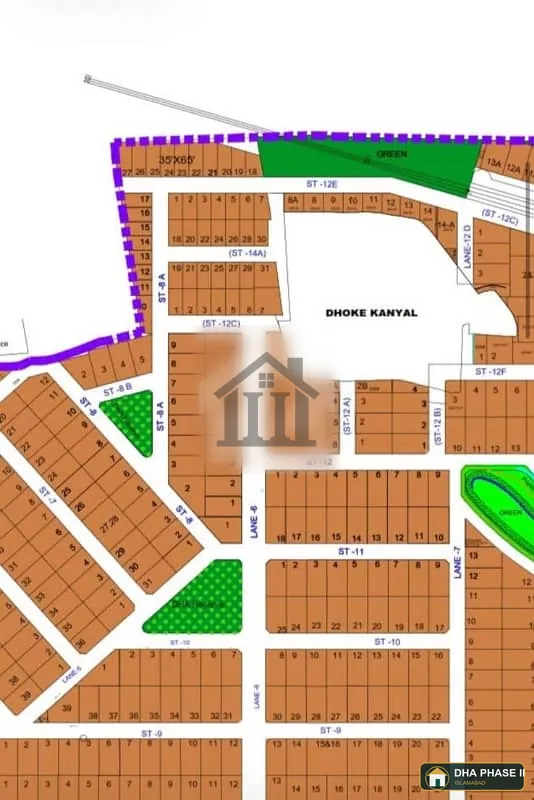 Investor Rate Plot for Sale in DHA Phase 2 Prime Location Back Boundary Wall Near Family Bee Park image 1