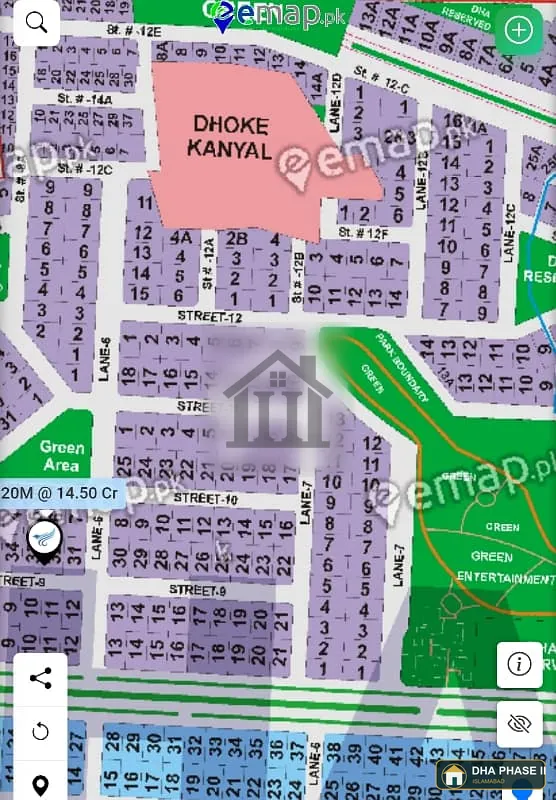 Prime 10 Marla Plot for Sale DHA Phase 2, Islamabad Sector B Street 12C image 1